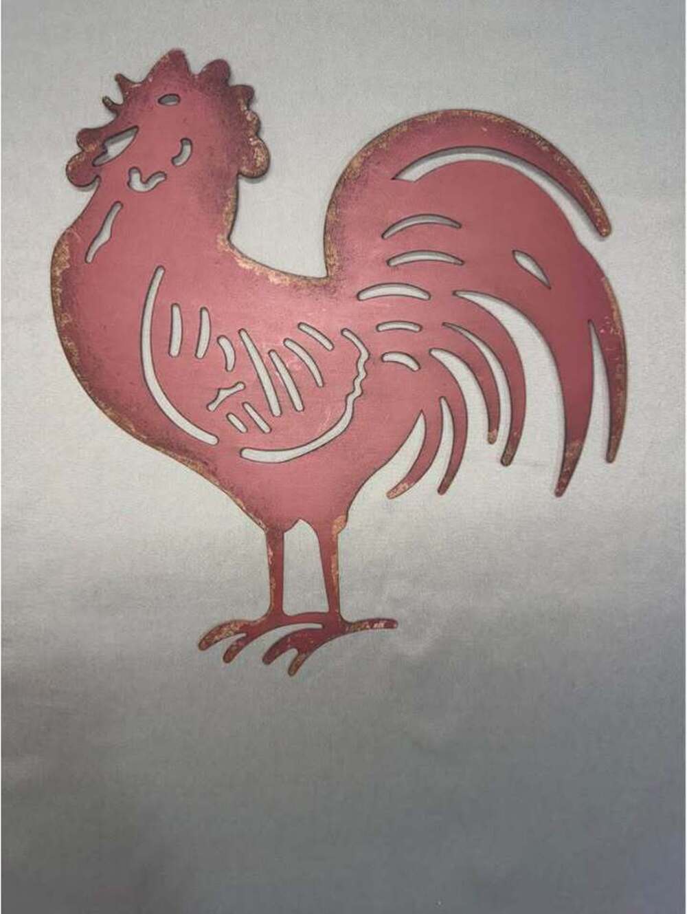 Rustic Red Rooster Metal Wall Décor Farmhouse Country Decor Vintage Style